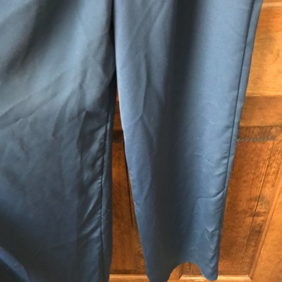 NWT Dynamite Silky Dark Blue Split Leg Jumpsuit w/Spaghetti Straps X-Small - Picture 12 of 15